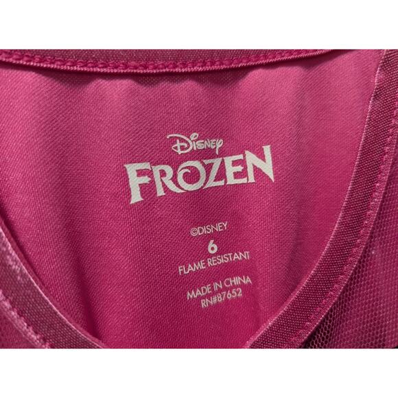 Girls Disney Frozen Princess Anna Blue Fantasy Dress Costume Halloween Size 6 - Picture 3 of 8